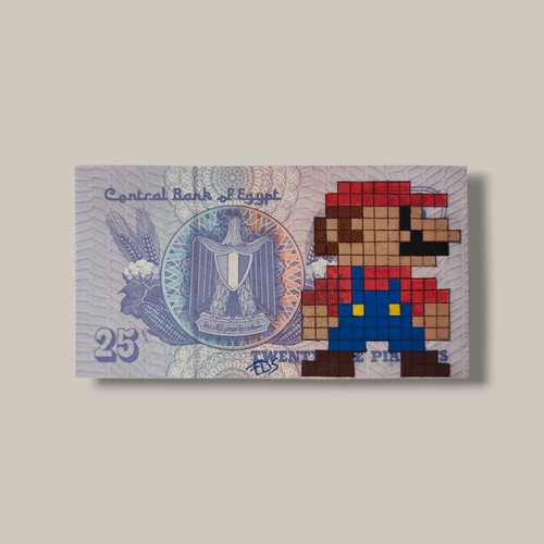 Mario pixel art - mario, sur