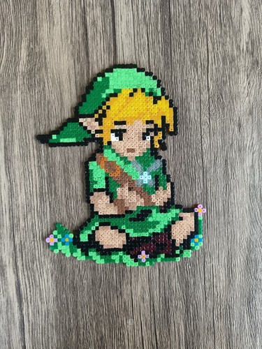Pixel art link perles - link,