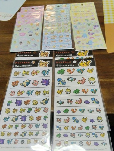 Lot autocollants pokemon - d'autocollants,