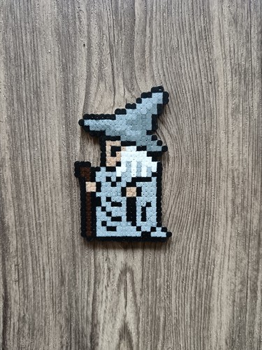 Pixel art gandalf perles - art, à