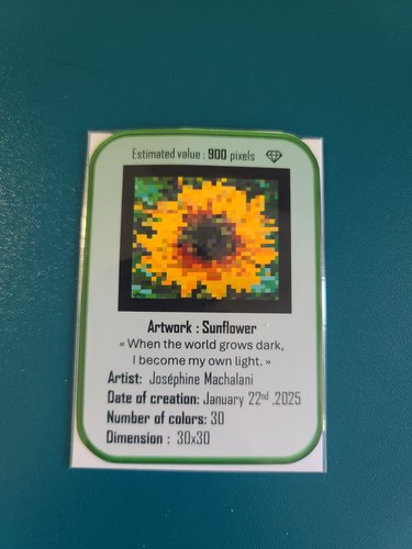 Aceo pixel art print - print, –