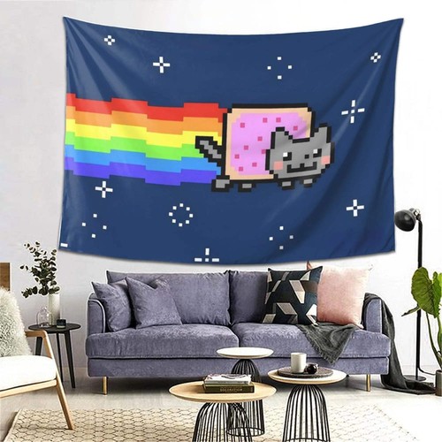 Nyan cat pixel art - cat, 2d