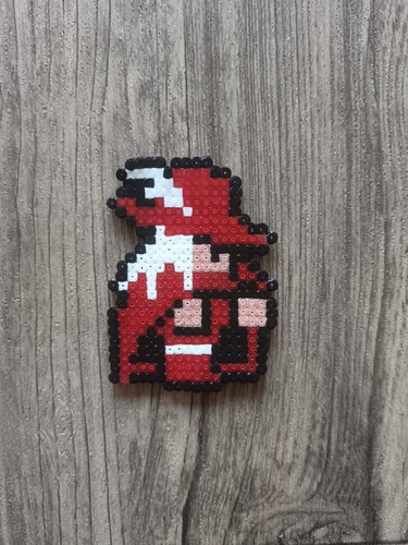 Pixel art mage - rouge,