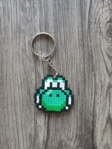 Pixel art yoshi - pixel, perles