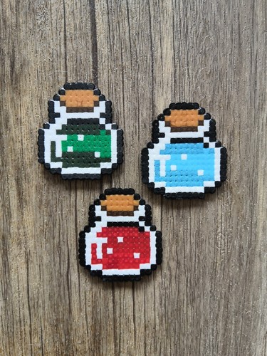 Pixel art potion perles - -,