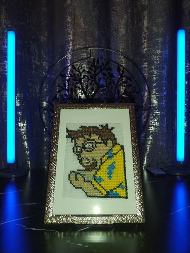Cadre pixel art déco gaming - art,