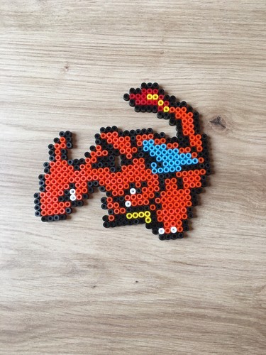 Pixel art dracaufeu 005 perle - pixel,